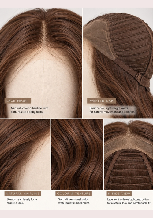 Jennifer Brunette Wig, Cap Size Small - photo 3